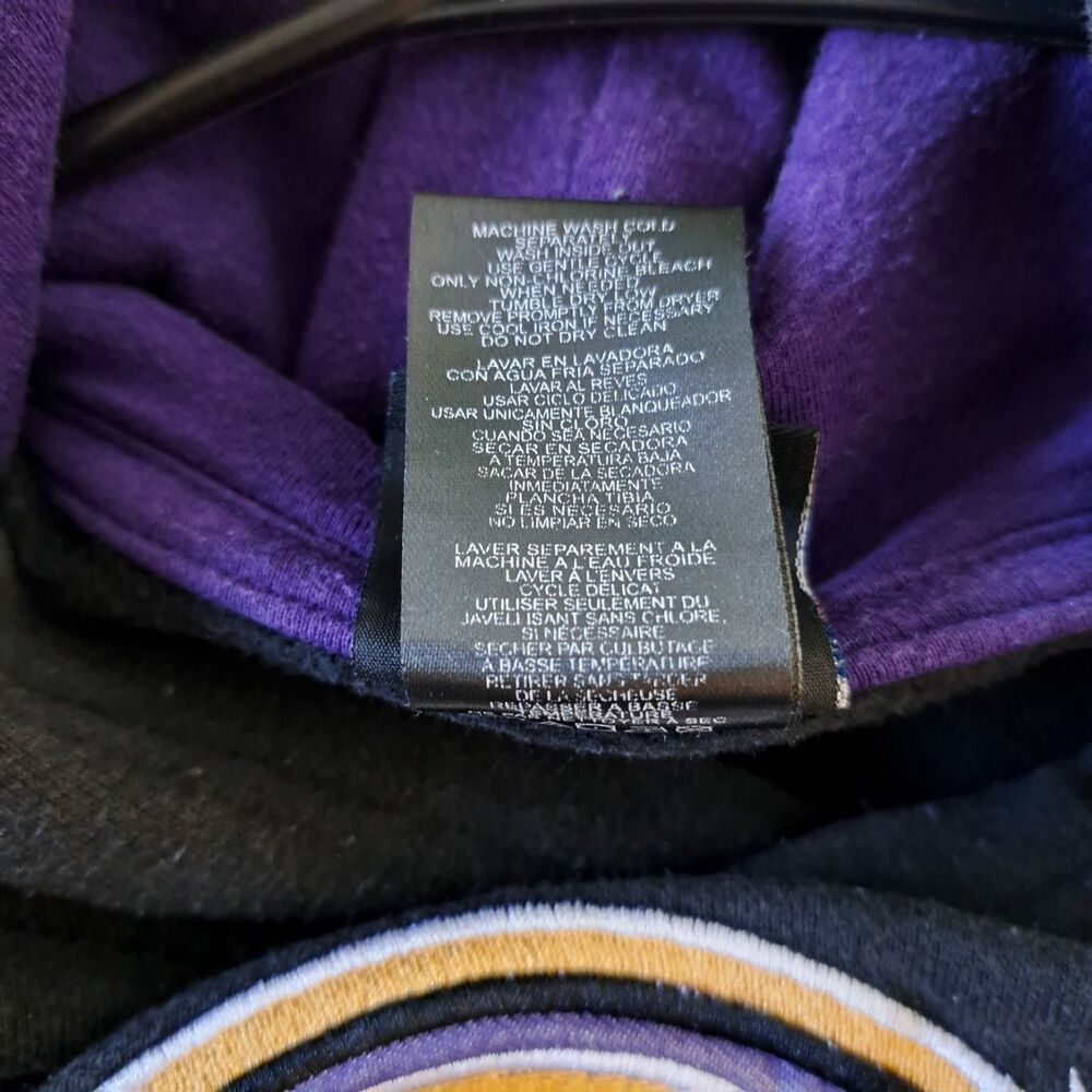 Baltimore Ravens Hoodie Sweatshirt Youth XL 18/20 black  NFL Football Pullover - Picture 6 of 7